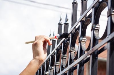 Iron Fence Painting